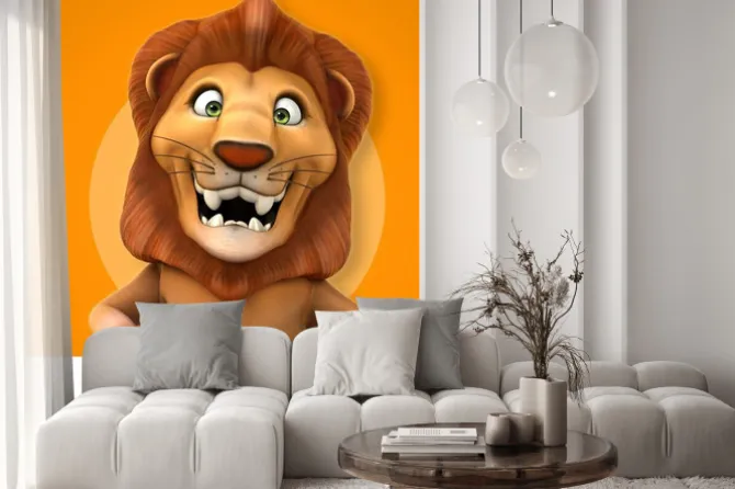 Naklejka: Zabawa lew