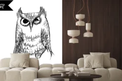 Naklejka: Zabawna postać sowy