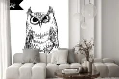 Naklejka: Zabawna postać sowy