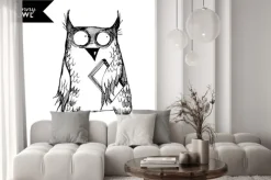 Naklejka: Zabawna postać sowy