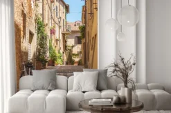 Naklejka: Zabytkowa uliczka w toskanii