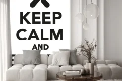 Naklejka: Zachowaj spokój i deska do snowboardu