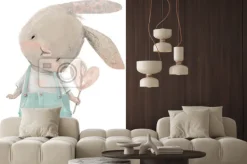 Naklejka: Zając z serduszkiem