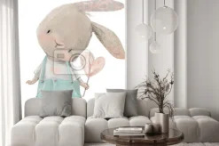 Naklejka: Zając z serduszkiem