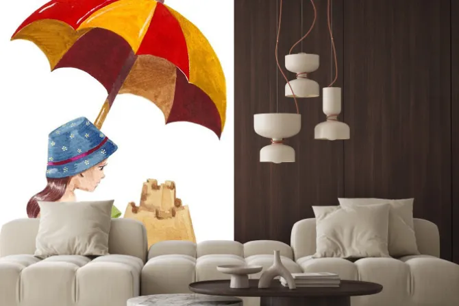 Naklejka: Zamek z piasku