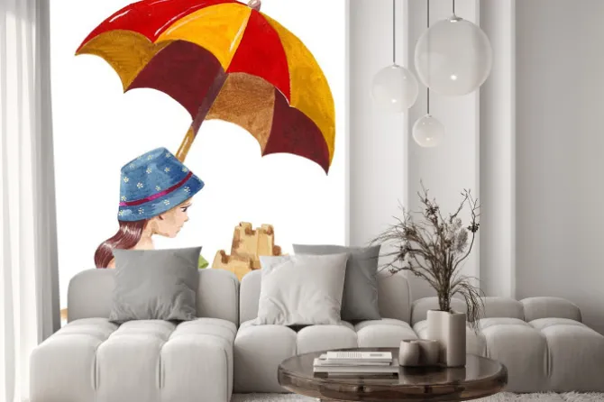 Naklejka: Zamek z piasku