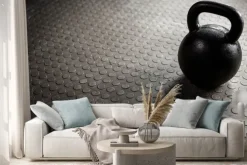 Naklejka: Zamknąć z kettlebell