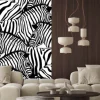 Naklejka: Zebra seamless pattern.savannah animal ornament. wild animal