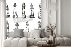 Naklejka: Zestaw latarnie kreskówek