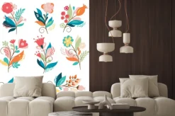 Naklejka: Zestaw piękności bukiety