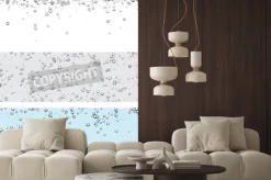 Naklejka: Zestaw tła z pęcherzyków. ilustracji wektorowych wody.