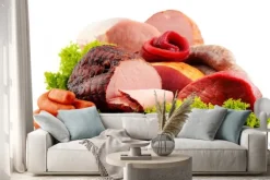 Naklejka: Zestaw wędlin