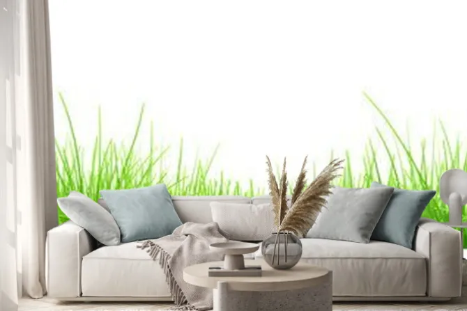 Naklejka: Zielona trawa