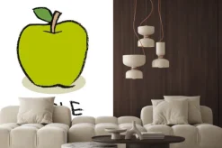 Naklejka: Zielone jabłko