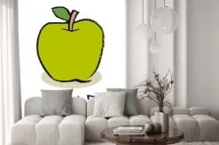 Naklejka: Zielone jabłko