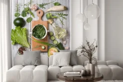 Naklejka: Zielone warzywa