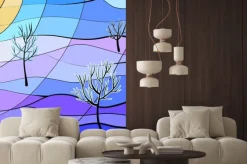 Naklejka: Zimowy krajobraz