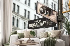 Naklejka: Znak wall street w nowym jorku