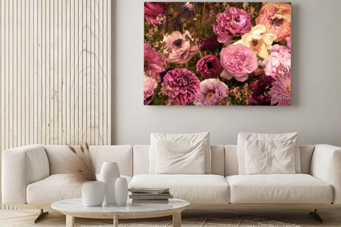 Obraz: カラフルな大輪の花々