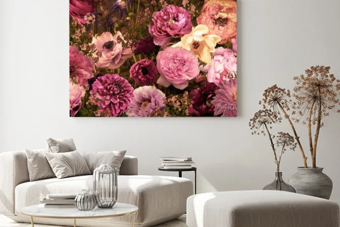 Obraz: カラフルな大輪の花々