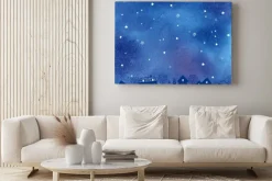 Obraz: 夜空 水彩 背景イラスト