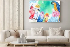 Obraz: Попугай акварель