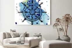 Obraz: Эскиз штурвал на фоне айсберга