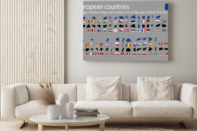 Obraz: 42 kraje europejskie