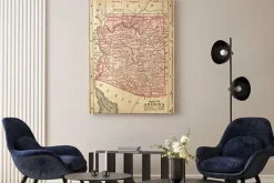 Obraz: 1880 map of arizona