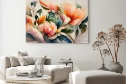 Obraz: Abstract floral pattern, ai generated, is not based on any real