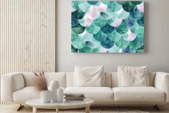 Obraz: Abstract mermaid scales seamless pattern. fish skin texture in