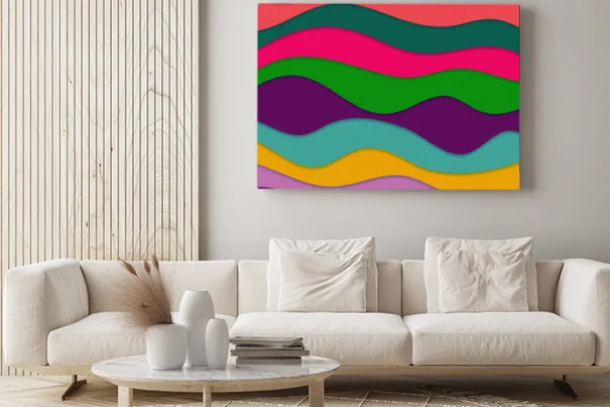 Obraz: Abstract tło faliste