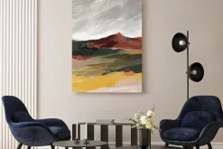 Obraz: Abstrakcja wyżyn w kolorach ziemi