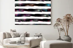 Obraz: Abstrakcyjna akwarele seamless wzór w paski