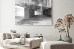 Obraz: Abstrakcyjna ilustracji 3d z grunge betonowej wnętrza miejskiego