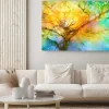 Obraz: Abstrakcyjne drzewo w jesiennych kolorach
