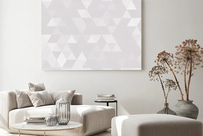 Obraz: Abstrakcyjne geometryczne tle trójkątnym wielokąta