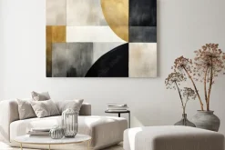 Obraz: Abstrakcyjne kształty minimalistyczna geometria