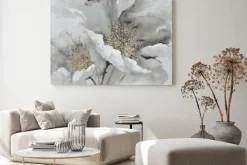 Obraz: Abstrakcyjne kwiaty maki w stylu akwareli