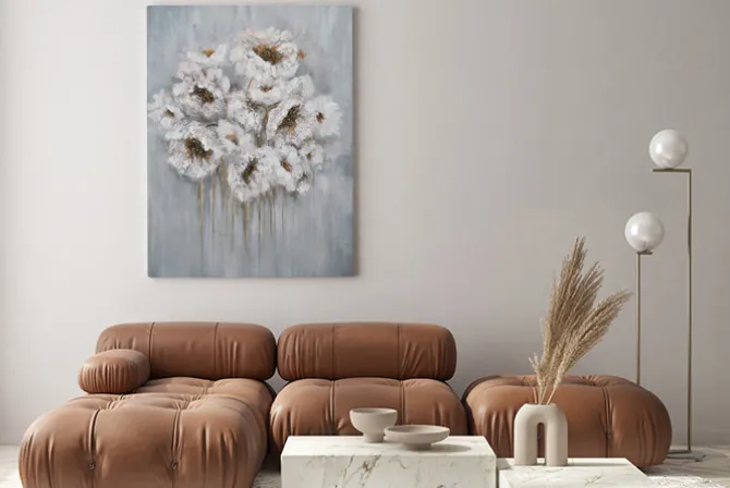 Obraz: Abstrakcyjne malowane kwiaty