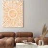 Obraz: Abstrakcyjne słońce w stylu boho