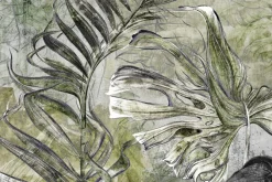 Obraz: Abstrakcyjne tropikalne liście na betonie