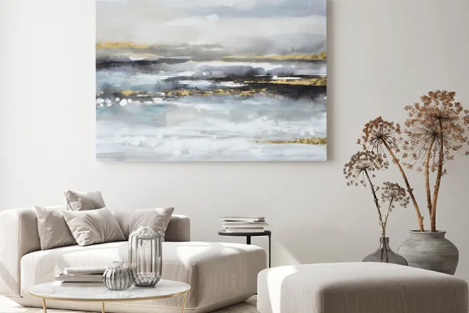 Obraz: Abstrakcyjny krajobraz w nowoczesny stylu