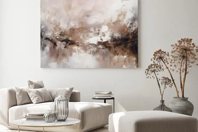 Obraz: Abstrakcyjny malunek w stylu industrialnym