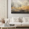 Obraz: Abstrakcyjny pejzaż ze złotem