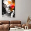 Obraz: Abstrakcyjny portret kobiety w nowoczesnym stylu