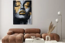 Obraz: Abstrakcyjny portret kobieta glamour