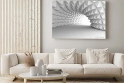 Obraz: Abstrakcyjny tunel z kolcami w 3d