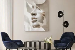 Obraz: Abstrakcyjny zmysłowy portret kobiety glamour