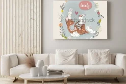 Obraz: Ładny letni jeleń z zajęcy